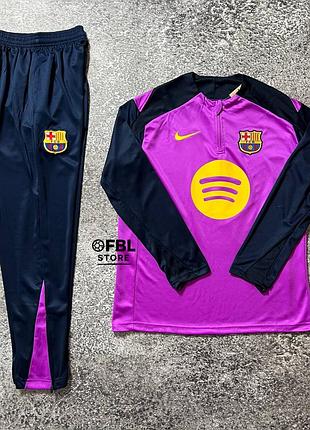 Тренувальний костюм барселона фіолетово-темно-синій сезон 2025/26