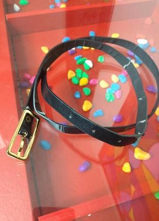 Ремень пояс чёрный 106см экокожа