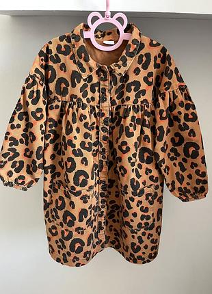 Джинсова сукня лео next