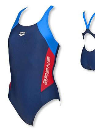 Arena,оригинал! синий купальник для плавания 128 см новый