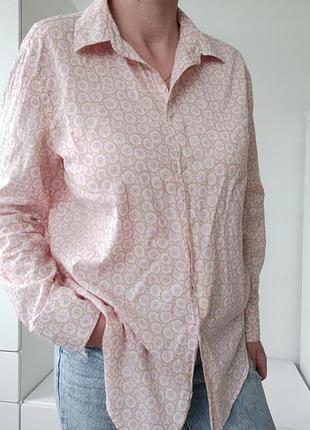 Гарна сорочка принт котон м 10-12