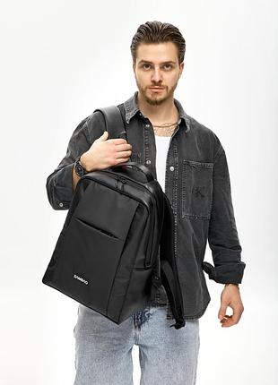 Чоловічий рюкзак sambag zard х комбінований чорний