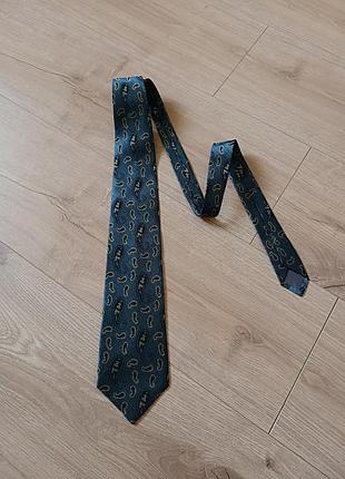 Мужской шелковый галстук pure silk/ галстук с узором пейсли
