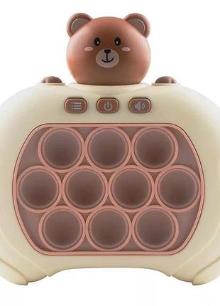 Интерактивная игрушка антистресс электронный em pop it pro консоль quick push 4 режима с подсветкой