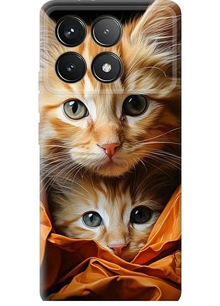 Чехол силиконовый на телефон xiaomi redmi k70 котики 2 "5664u-3799-58250"
