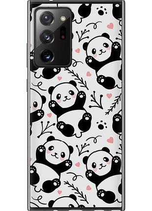Чехол 2d пластиковый на телефон samsung galaxy note 20 ultra панды "4318t-2051-58250"