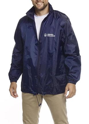 Result нова темно-синя вітровка-дощовик з логотипом «rhymetime nursery» розмір l-xl