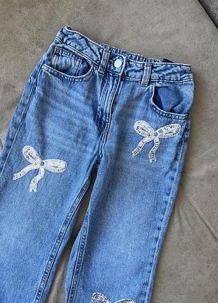Джинси кльош з бантиками next 2