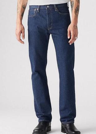 Чоловічі темно-сині джинси  levi’s 501® straight