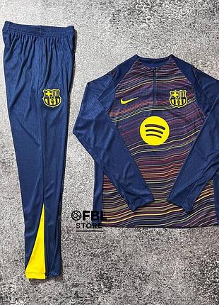 Тренувальний костюм барселона темно-синій сезону 2025/26
