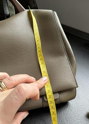 Сумка шкіряна хакі 6
