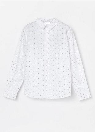 Біла фірмова сорочка від hugo boss