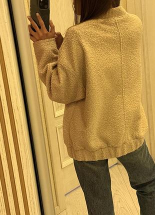 Бежевий бомбер h&m 2