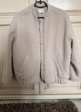 Бежевий бомбер h&m 4