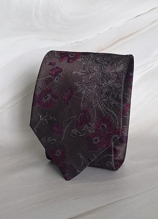 Salvatore ferragamo: шовкова краватка з художнім квітковим принтом