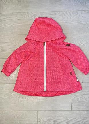 Дощовик reima 92 рожева куртка з капюшоном, ідеальний стан