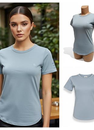 425.g - star raw, жіноча базова бавовняна футболка сірого кольору