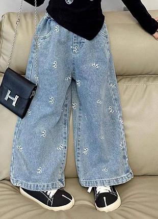 Джинсы 115, р.100,110,120,140, плотный джинс, голубой