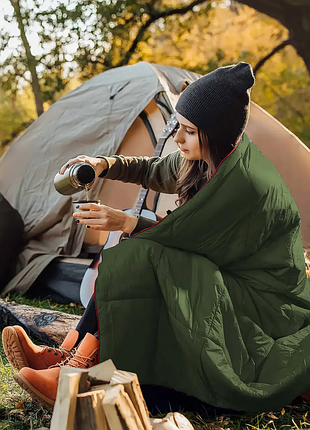 Водонепроницаемое пуховое одеяло 200x140 см для туризма и походов