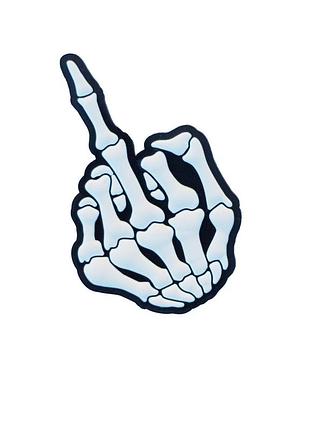 Шеврон (патч) на липучке luxyart 7,5*4,5 см белый (db-014)