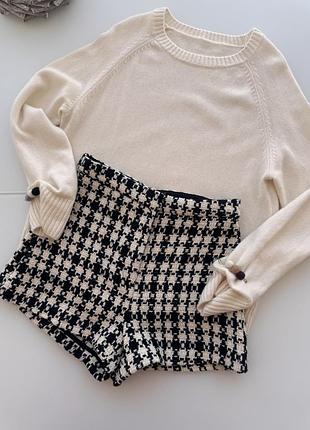 Твідові шорти h&m