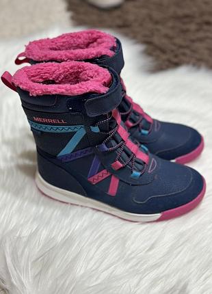Зимові ботінки сапожки merrell 33 розмір для дівчинки (21 см)