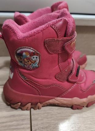 Рожеві чоботи paw patrol для дівчинки