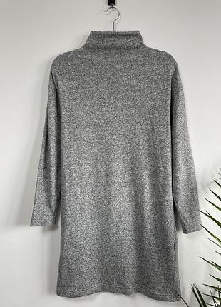 Серое платье-туника uniqlo (soft knit)