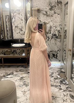 Вечірня сукня ніжно-рожева