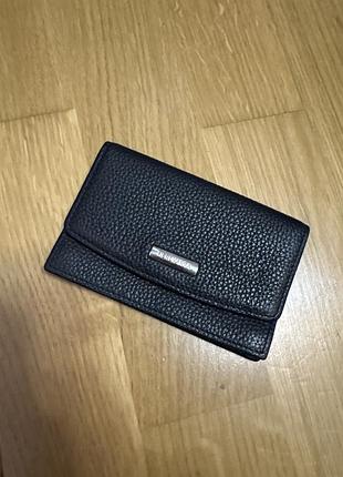 Візитниця  neri karra з натуральної шкіри из натуральной кожи eu3014.55.06 чорний колір