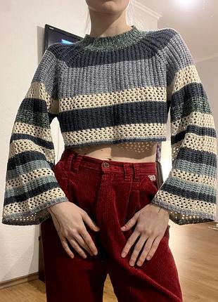 Вкорочений вʼязаний светр 🌟 2