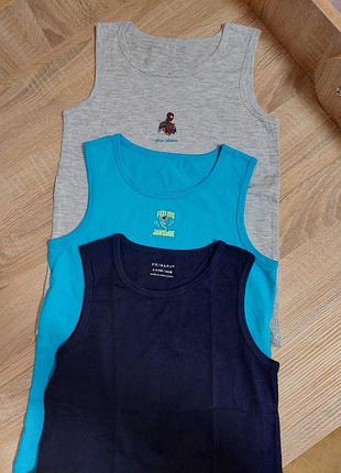 Набір майок primark (3 шт.) 💙