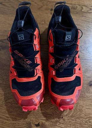 Трейловые кроссовки для бега унисекс salomon spikecross 5#x s408082
состояние идеально