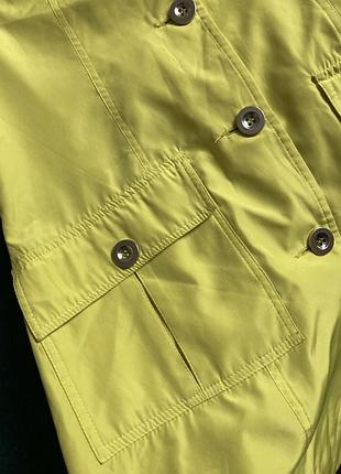 Плащ горчичный стильный 3