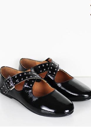 Балетки жіночі шкіряні