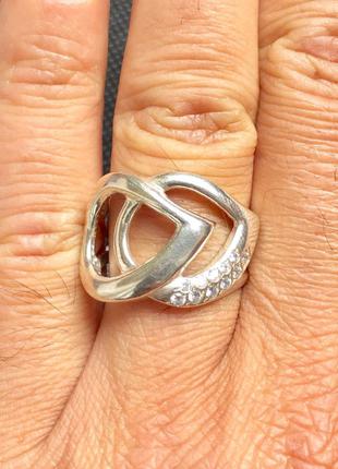 Новое серебряное кольцо с куб.цирконом серебро 925 пробы2 фото