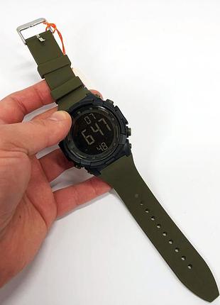 Цифрові годинники для активного способу життя skmei 1845ag army green, кращі тактичні годинники wv-47