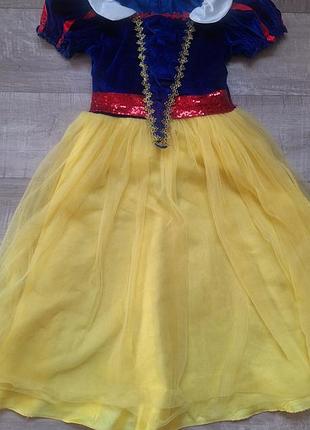 Чарівна сукня принцеси білосніжки від disney для дівчинки 6-8 років