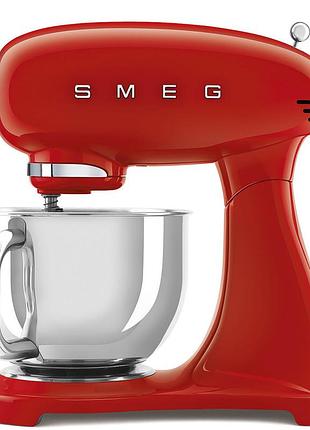 Миксер планетарный smeg (smf03rdeu) retro style 50's - красный