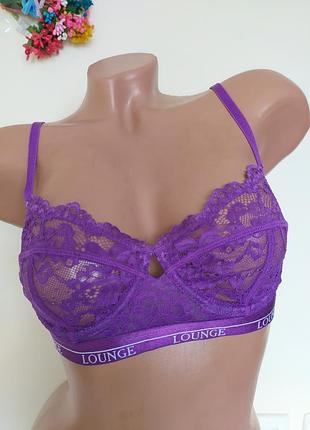 Кружевный бюстгалтер на косточках lounge, eur 75d