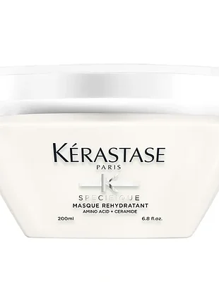 Інтенсивна зволожуюча гель-маска для чутливого та сухого волосся kerastase specifique masque rehydratant 200 мл.