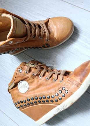 Кеди снікерси жіночі шкіряні 3