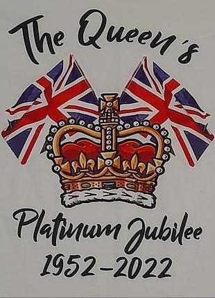 Gildan heavy cotton - the queen`s platunum jubilee 1952 -2022 - футболка юбилейная - 4xl
