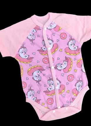 Боди-футболка, кулир тм "happy tot" (62 см)