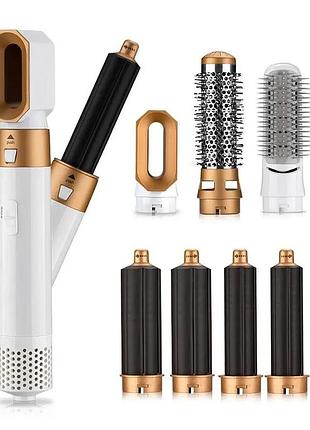 Мультистайлер 7в1 hair brush styler + коробка з функціями об'єму, випрямлення, накручування