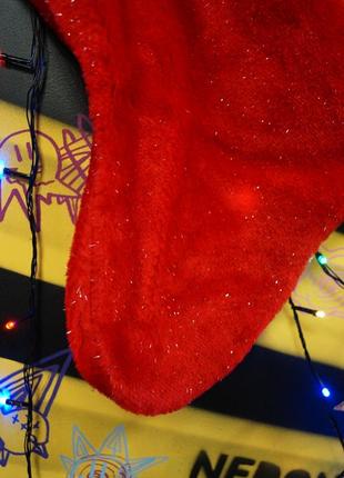 Новорічний різдвяний святковий декоративний шкарпетки на камін для подарунків7 фото