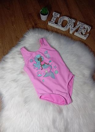 Рожевий купальник з русалкою на 3-4 роки