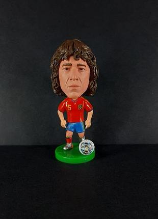 Карлес пуйоль. сборная испании фигурки футболистов soccerwe