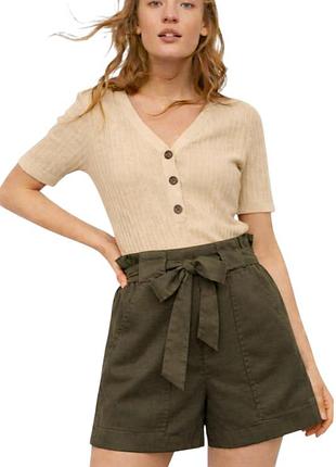 Шорти бермуди жіночі h&m висока посадка талія m l