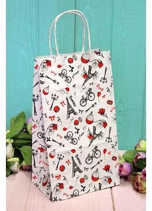 Пакет подарочный крафт 26*15*9см noпак ср-1002бл тм упаковкин